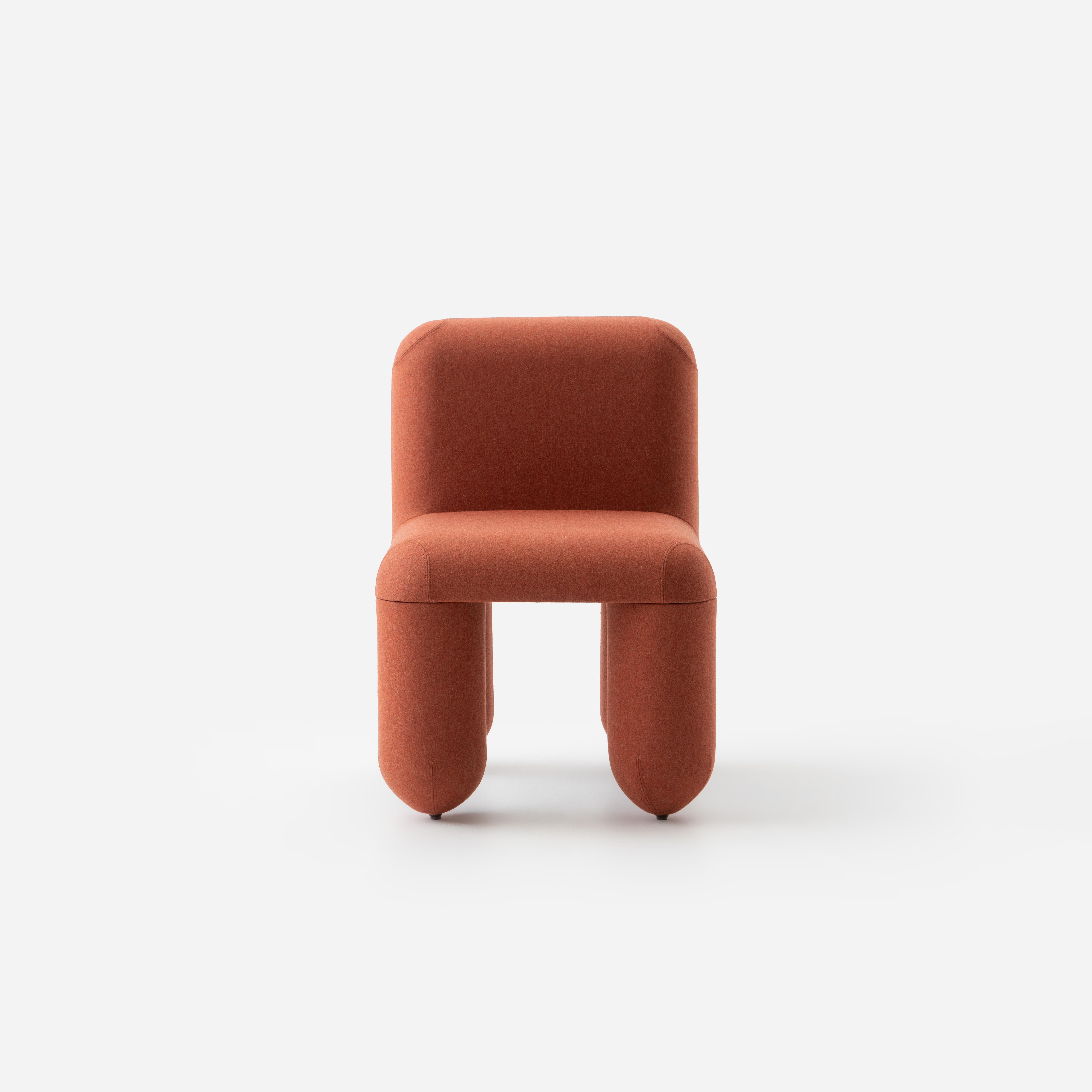 Contemporary Dining Chair 'Hello' by Denys Sokolov x Noom, Orange For Sale 1