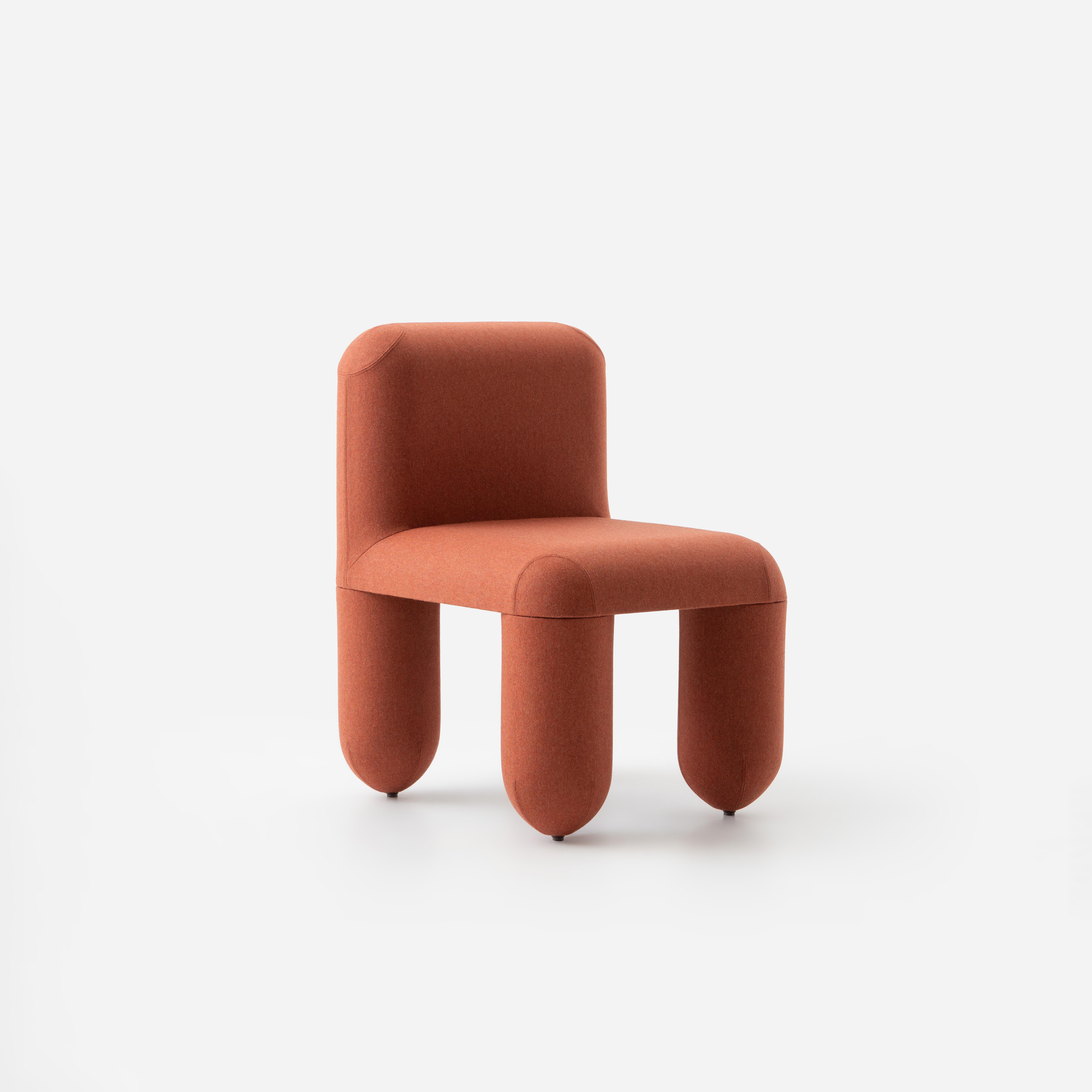 Sedia da pranzo contemporanea 'Hello' di Denis Sokolov x NOOM, arancione in vendita 1