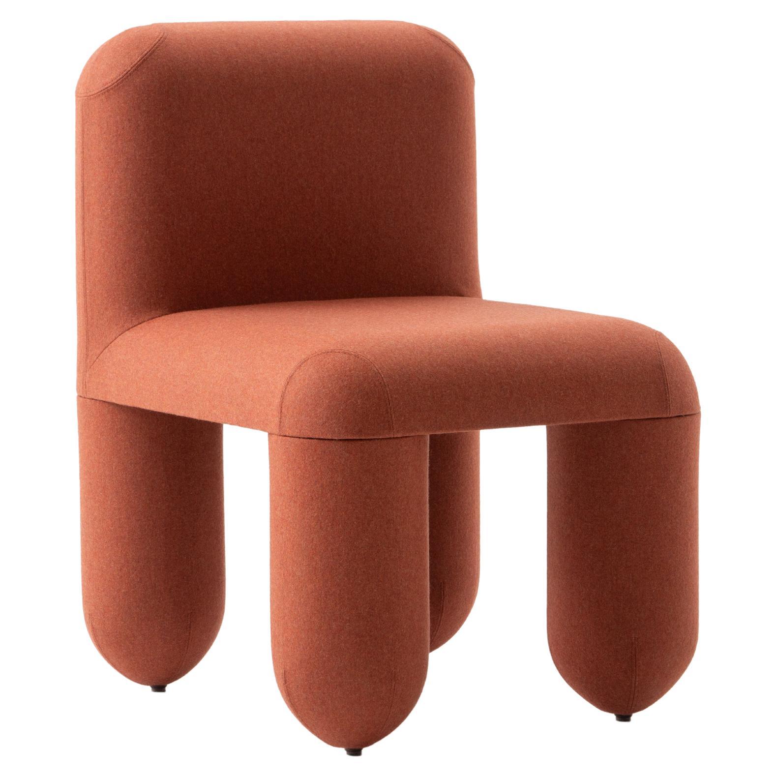 Contemporary Dining Chair 'Hello' by Denys Sokolov x Noom, Orange For Sale