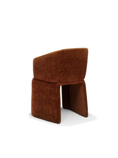 Contemporary Dining Chair 'Icarus' w/ upholstered legs, by LINTELOO, Fabric