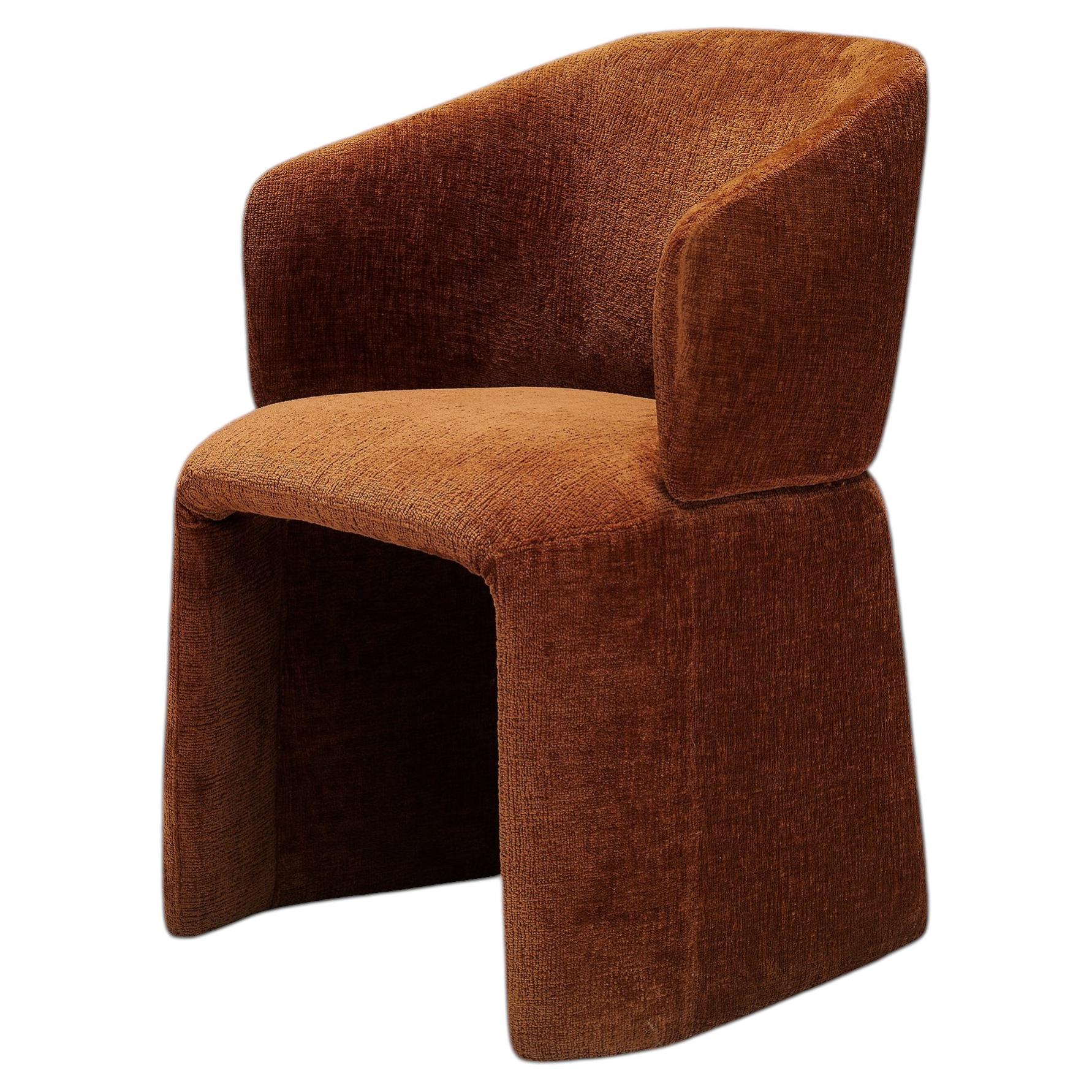 Contemporary Dining Chair 'Icarus' w/ upholstered legs, by LINTELOO, Fabric
