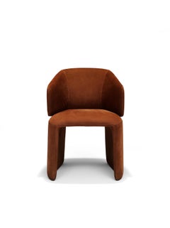 Contemporary Dining Chair 'Icarus' w/ upholstered legs, by LINTELOO, Leather