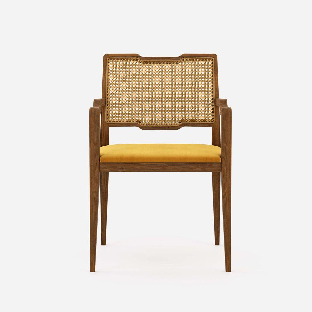 Contemporary Dining Chair in Matte Walnut 1