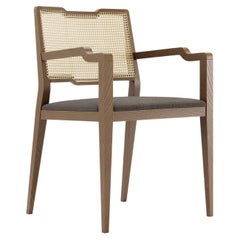 Contemporary Dining Chair in Matte Walnut