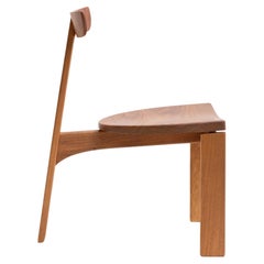 Silla de comedor contemporánea de madera maciza natural de Ania Wolowska