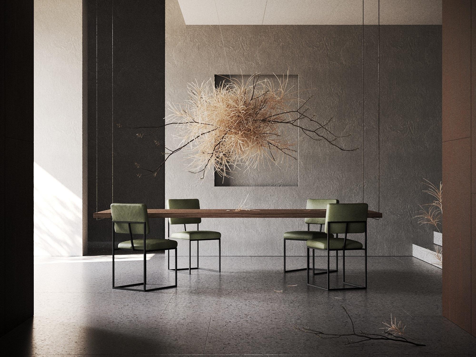 Portuguese Contemporary Dining Chair Inspired by Minimalist Design