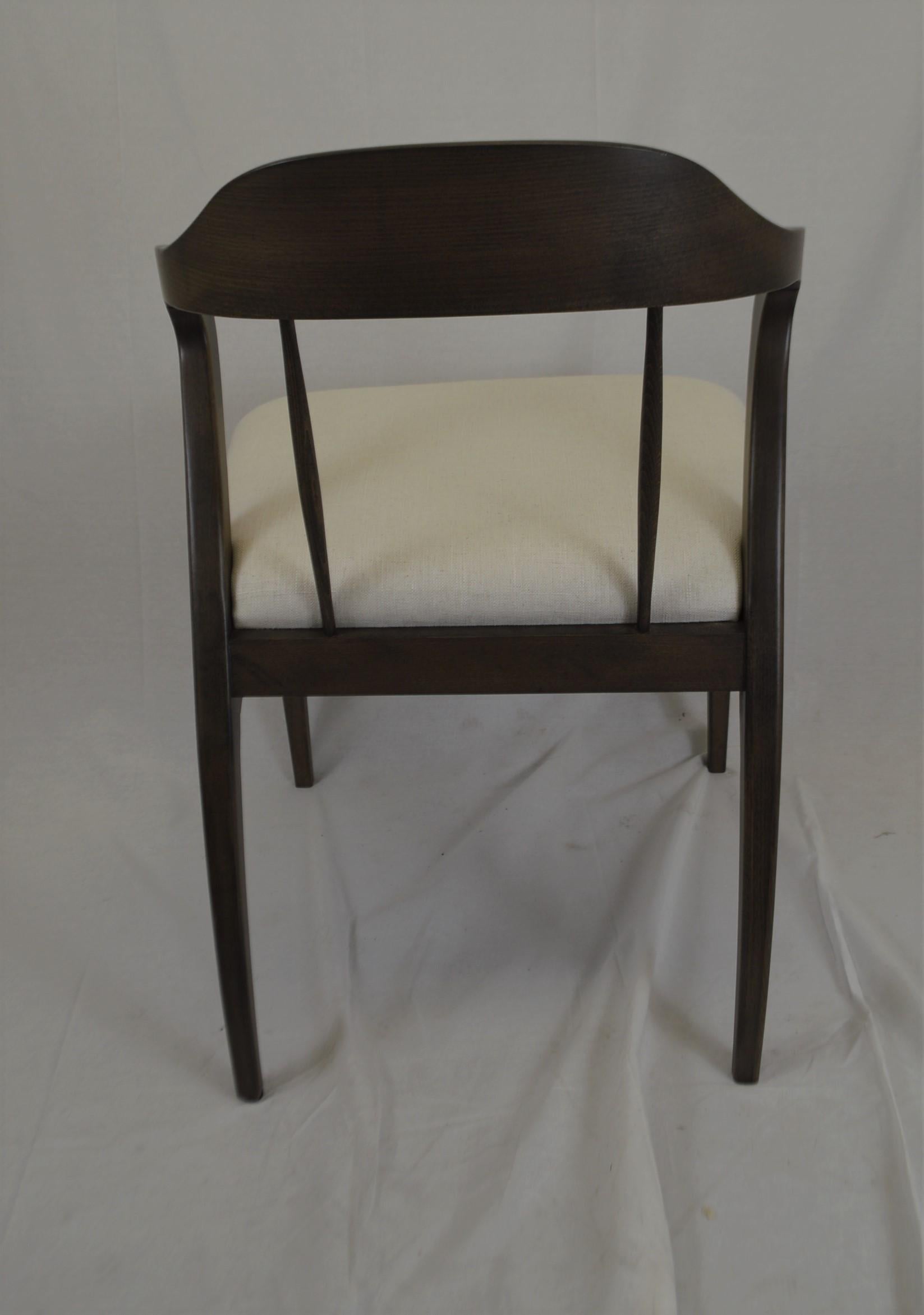 Italian Contemporary Dining Chair Made in Italy for Custom Finish For Sale