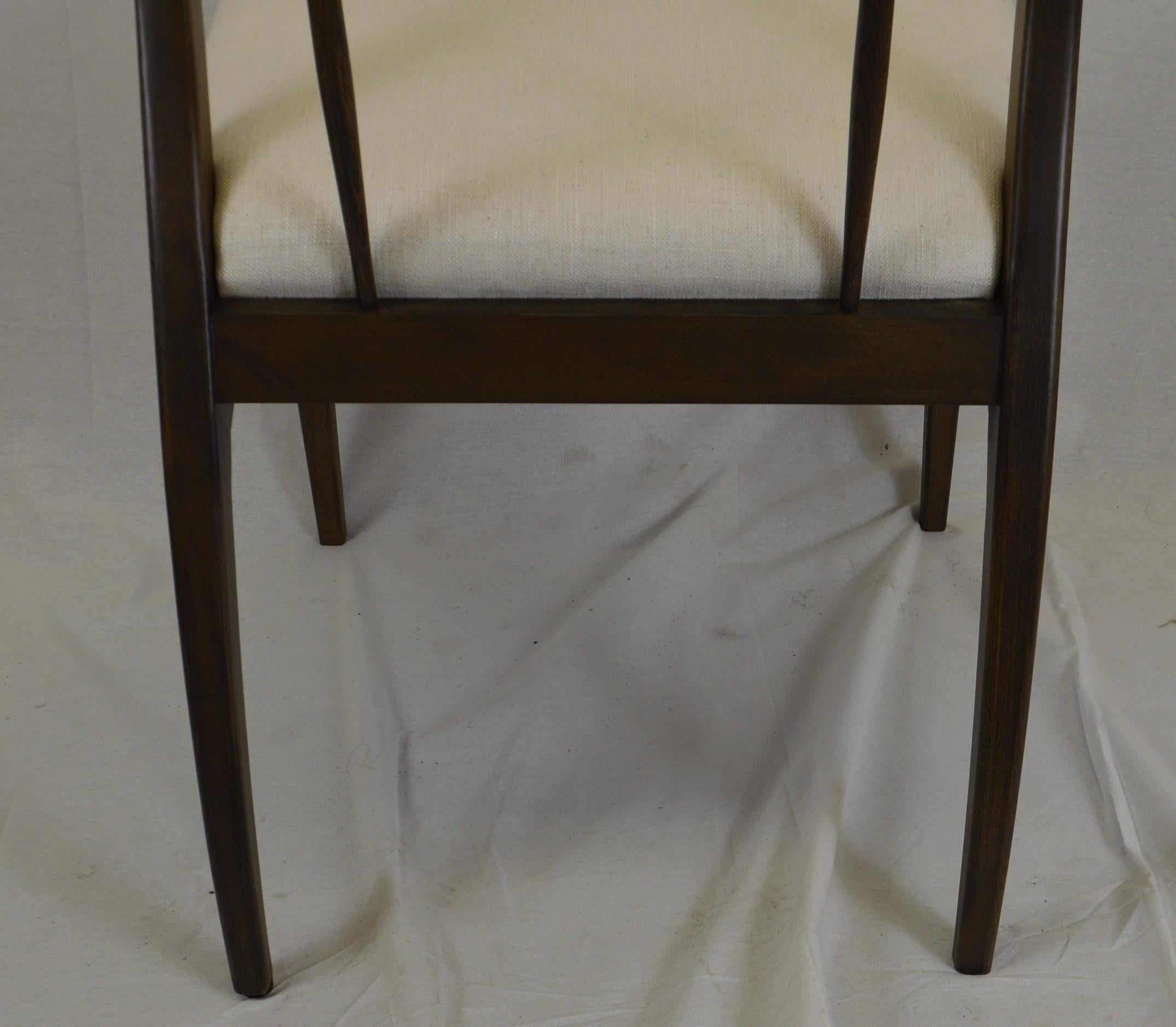 Fabric Contemporary Dining Chair Made in Italy for Custom Finish For Sale