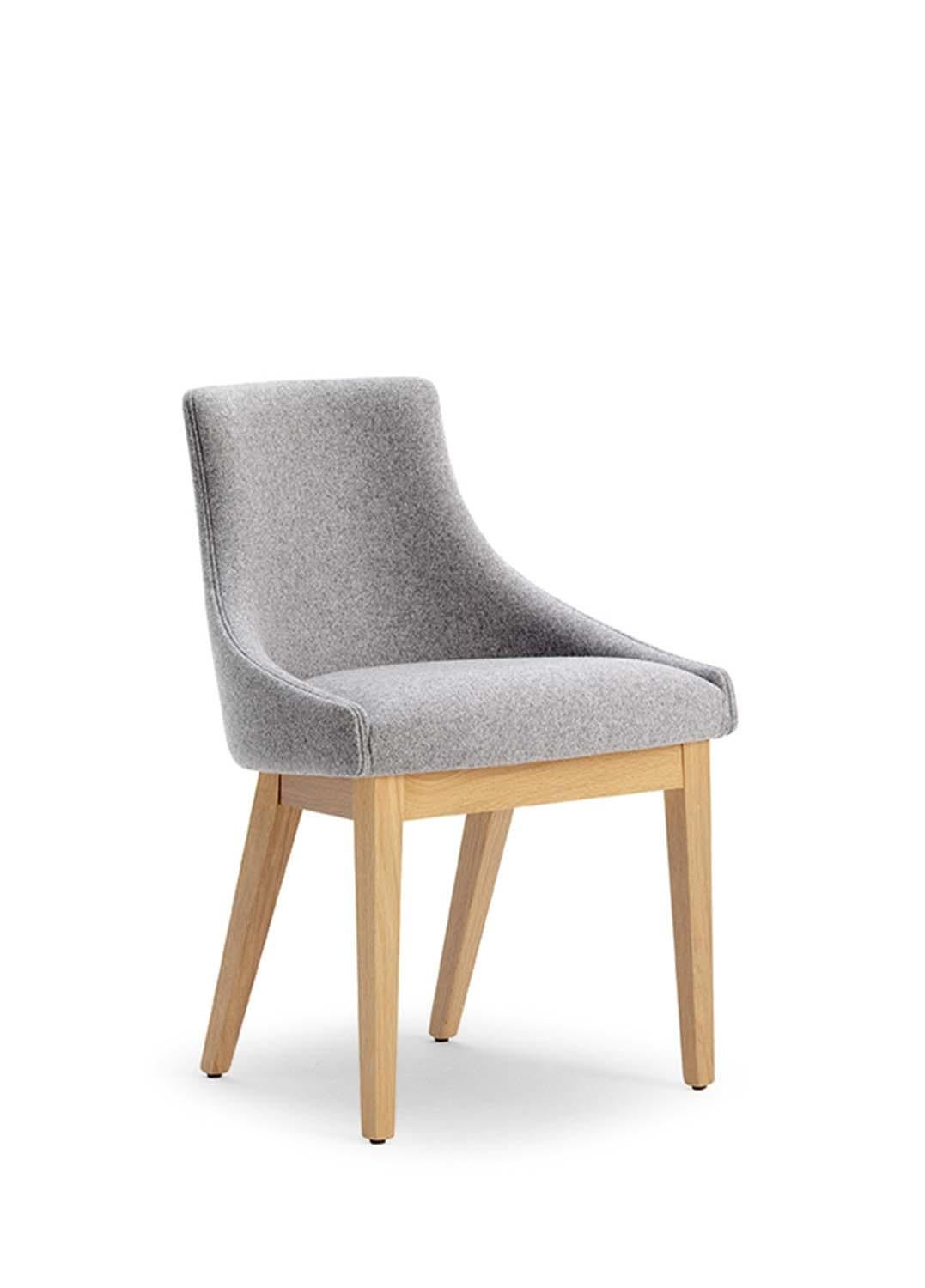 Contemporary Dining Chair Offered in Velvet In New Condition For Sale In New York, NY