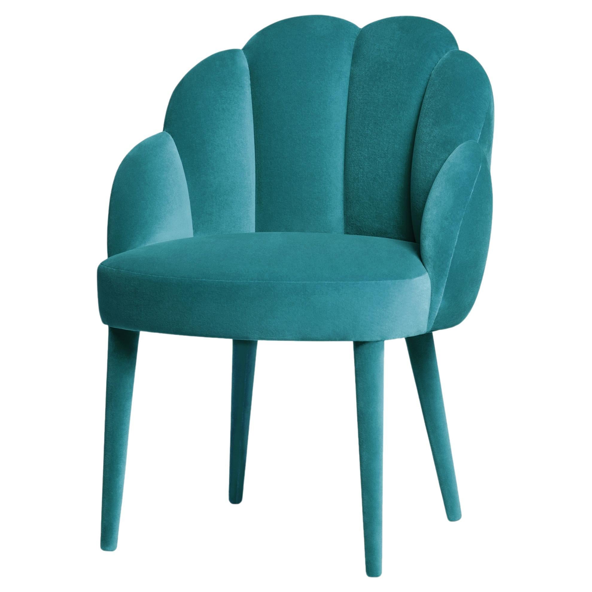 Contemporary Dining Chair Offered in Velvet For Sale