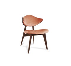 Contemporary Dining Chair Velvet Upholstered Chair Designed by Sergio Prieto