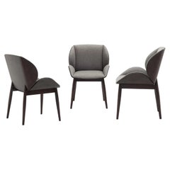 Contemporary Dining Chair with Ergonomic Laminate Back