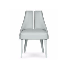 Modern Leather & Wood Dining Chair by Munna Design Studio, Customizable