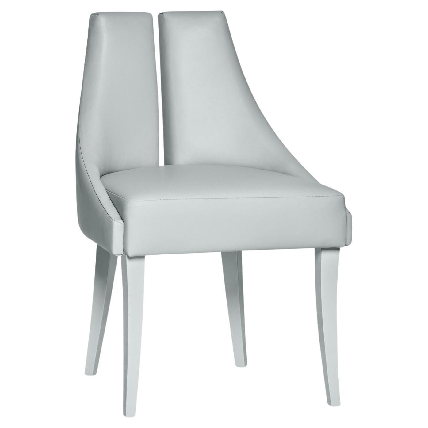 Contemporary Dining Chair w/ Seaming Details For Sale
