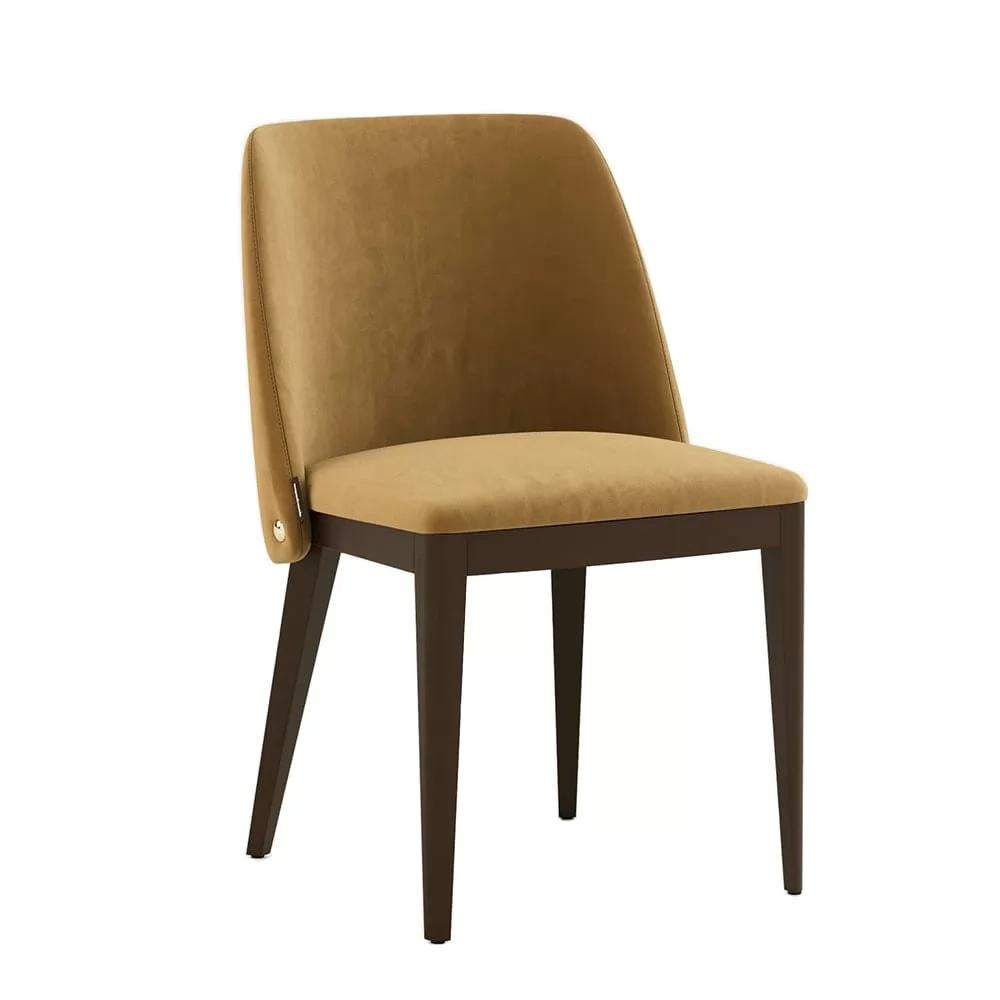 camel color dining chairs