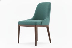 Zeitgenössische Esszimmerstühle in minimalistischer und eleganter Ästhetik - Ocean Blue Boucle