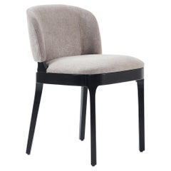 Set of 8 Dining Chairs in Atmosphere Grey Velvet/Natural Oak