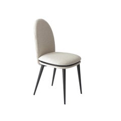 Italian Made Dining Chairs Offered in Bouclé, Set of 8