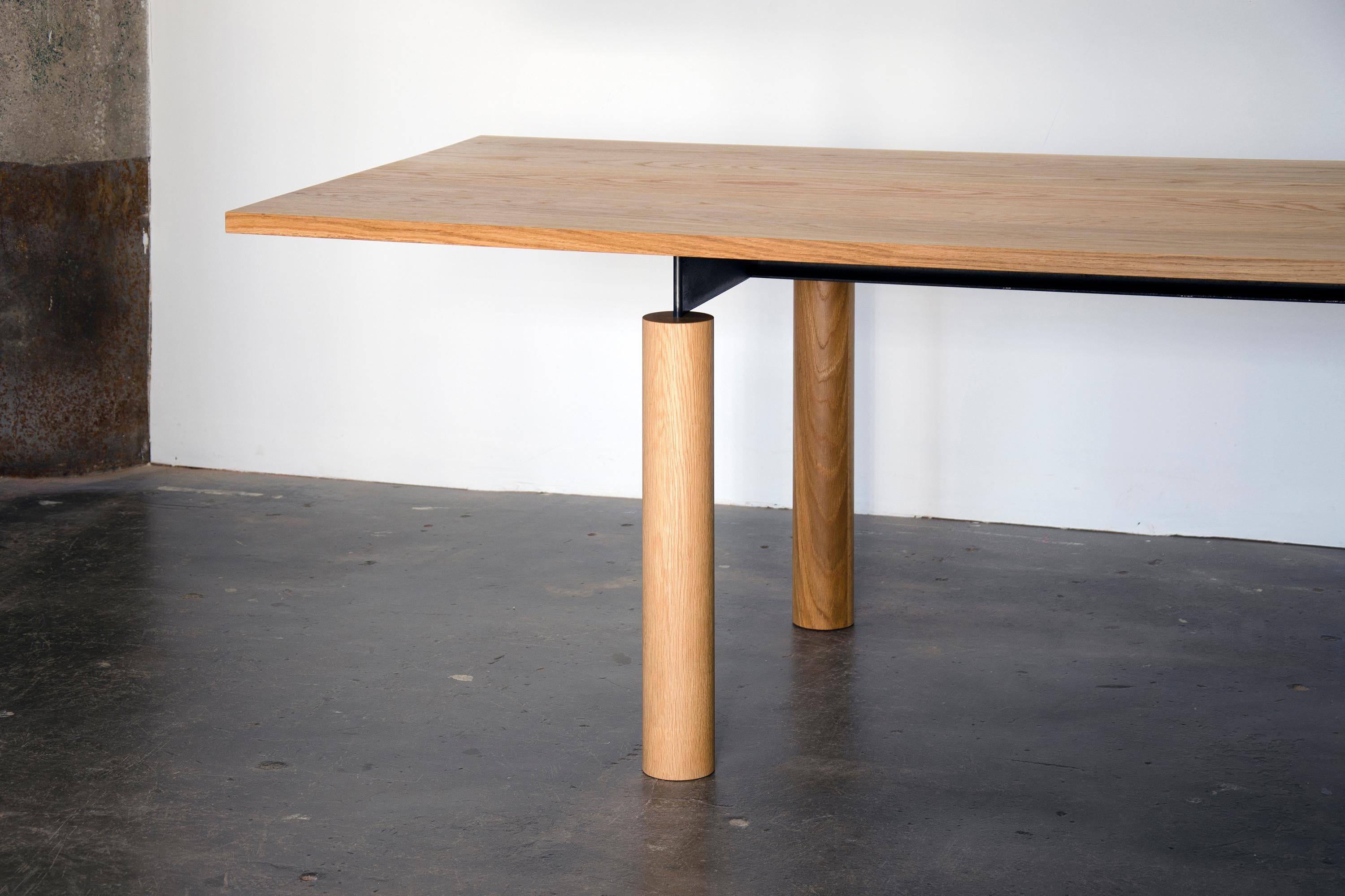 Oiled Contemporary Dining Conference Table 