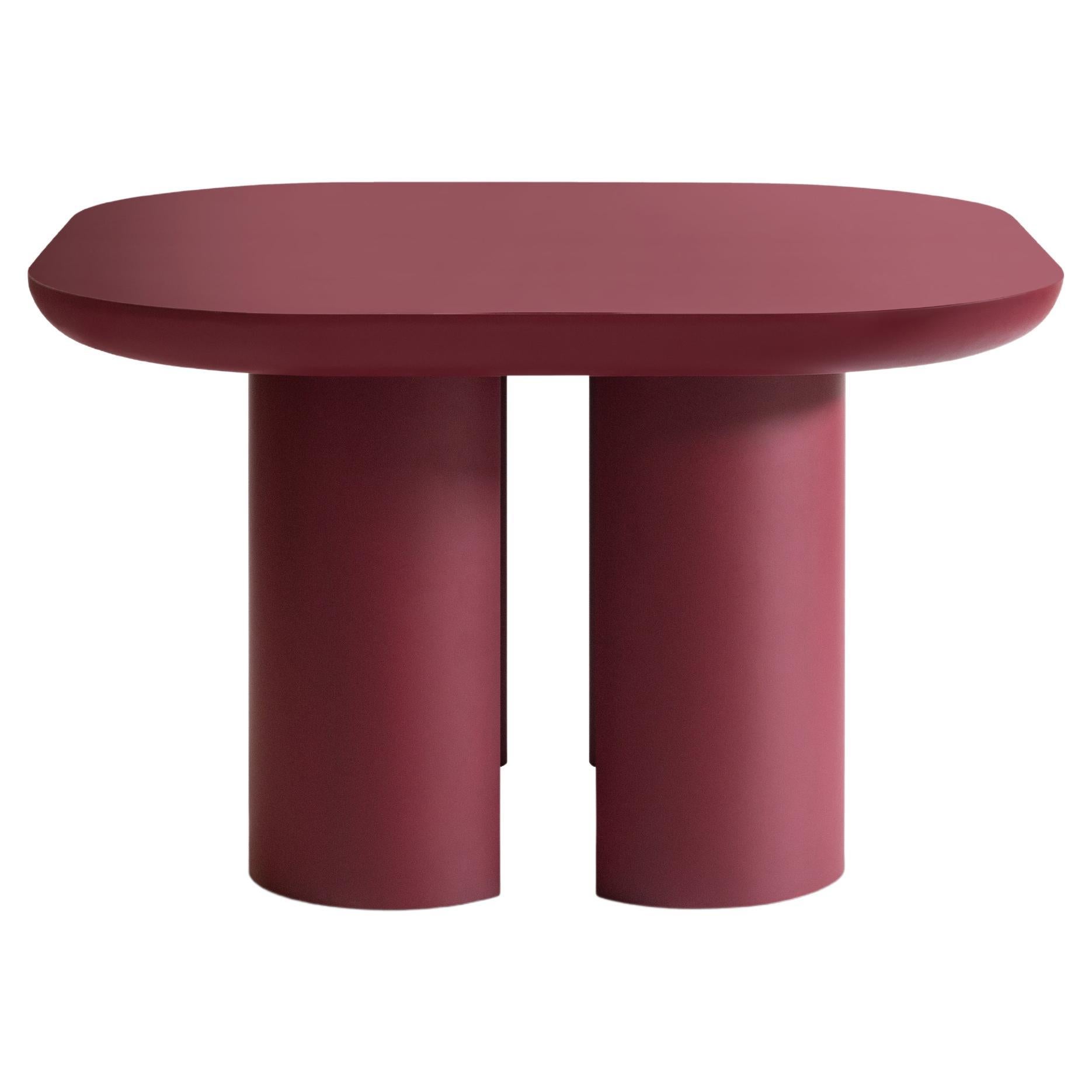 Contemporary Dining, Living Room Table Frattinifrilli for Medulum Wood Lacquered For Sale