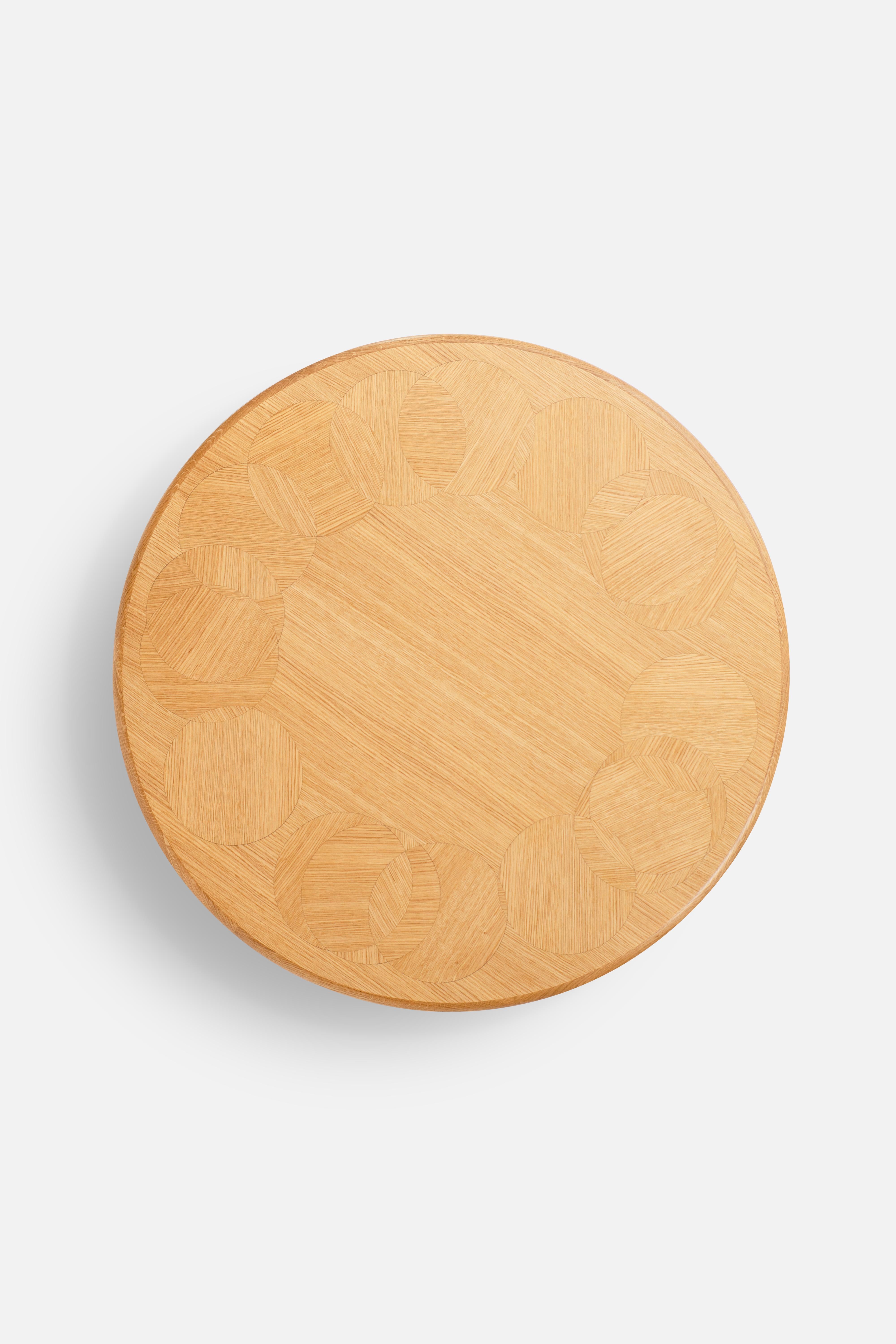 Italian Contemporary Dining, Living Room Table NaessiStudio for Medulum Oak Wood For Sale