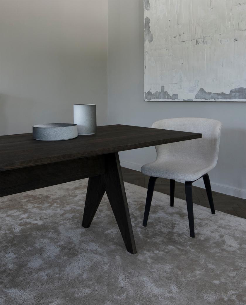 Contemporary Dining Room Table 'Pose', 250, Black Oak + More Sizes For Sale 2