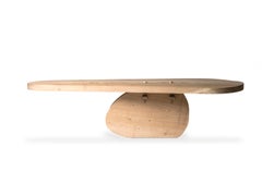 Contemporary Dining Table American White Oak Hand Made by Mircea Anghel