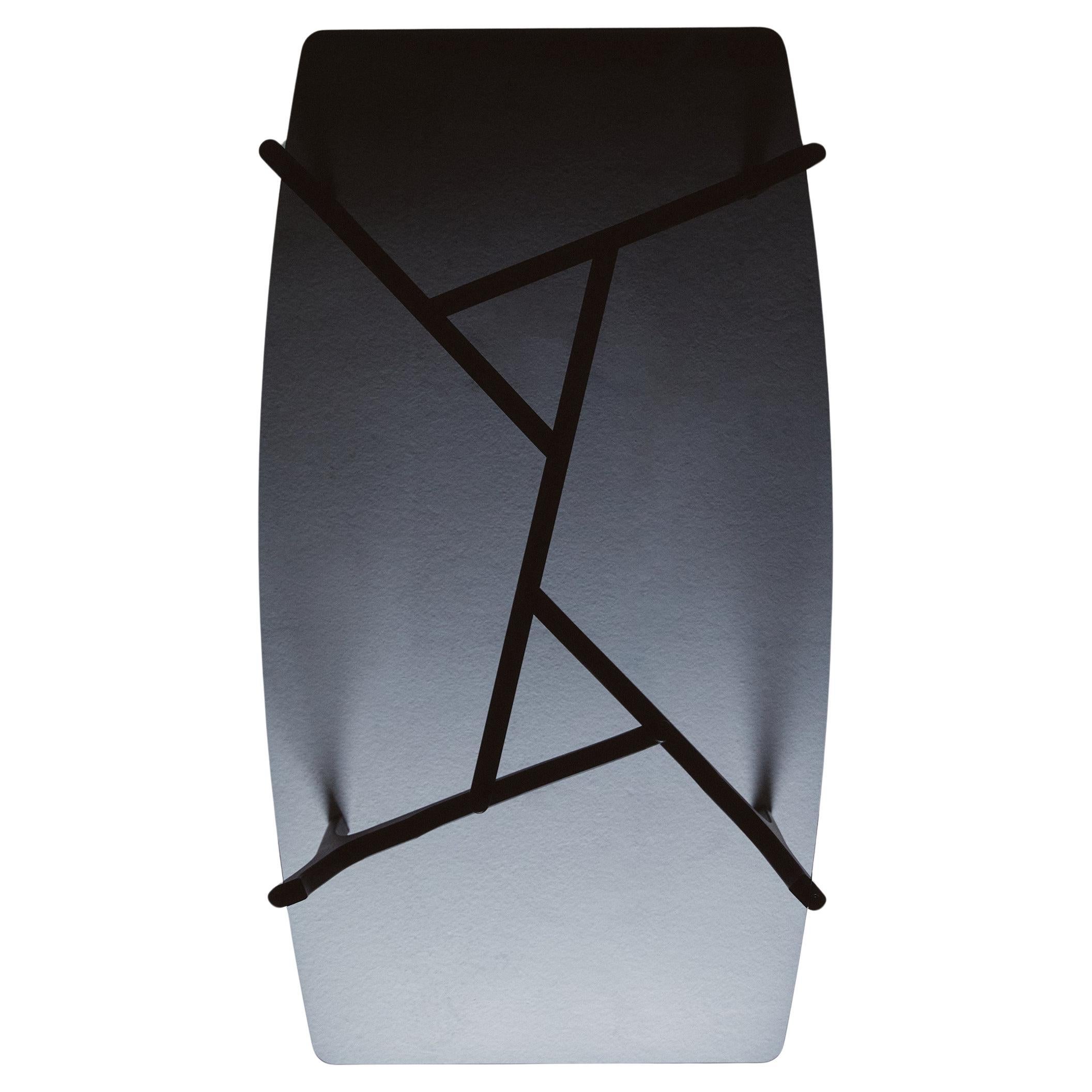 Contemporary dining table "Carlina" by Oscar Tusquets, black ash, smoked glass For Sale