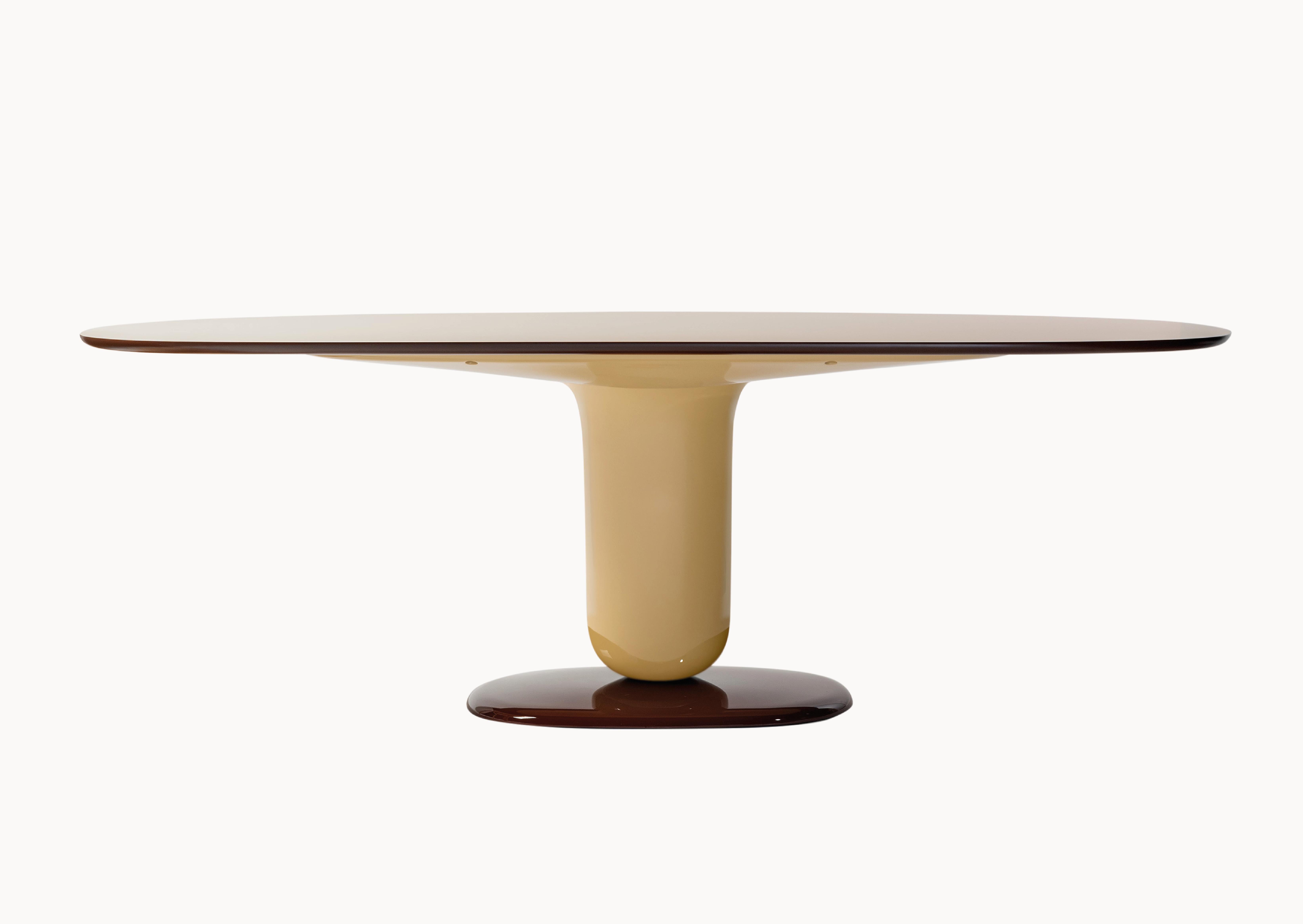 Spanish Contemporary Dining Table 'Explorer' by Jaime Hayon, 190 cm, Ivory, Top Fenix  For Sale