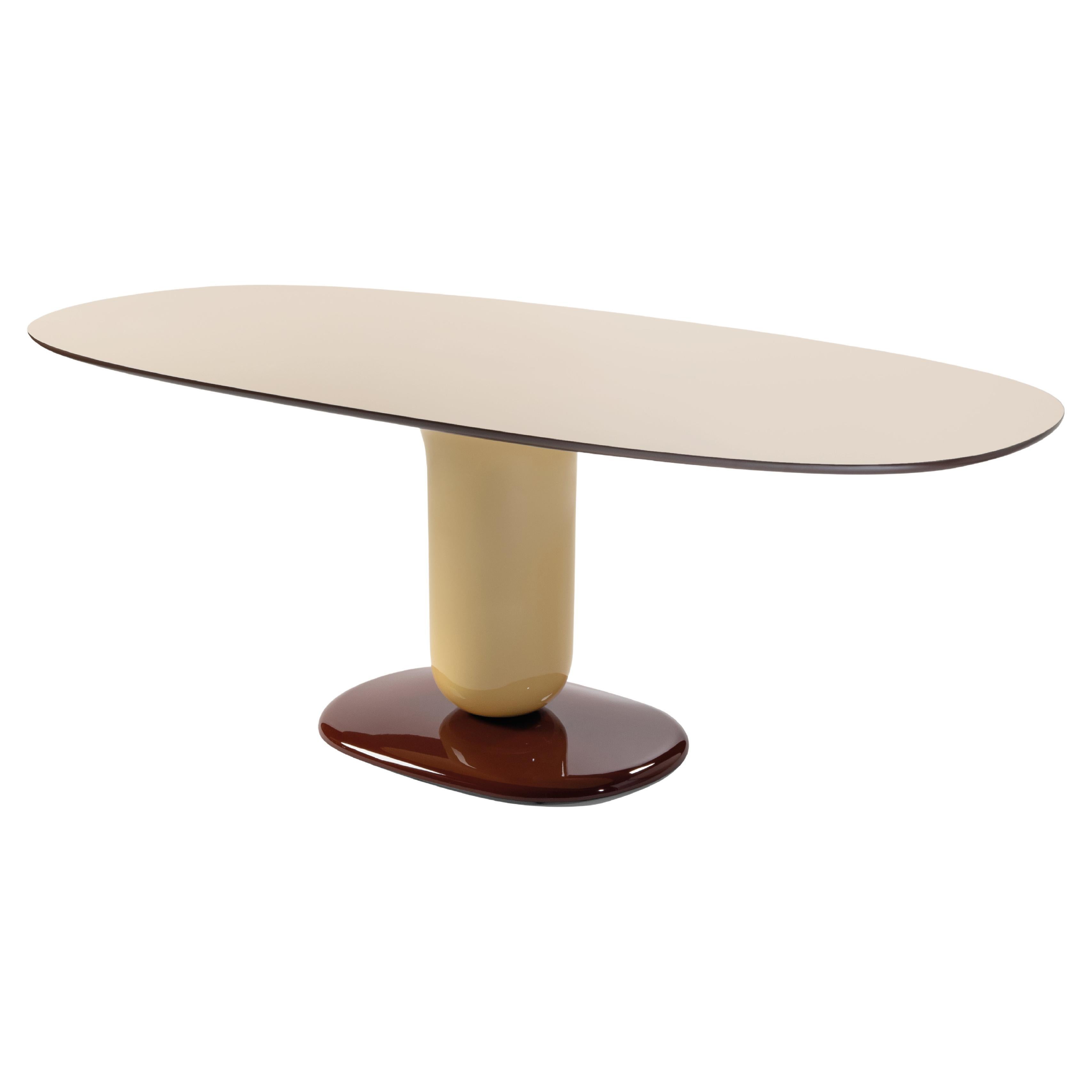 Contemporary Dining Table 'Explorer' by Jaime Hayon, 220 cm, Beige 