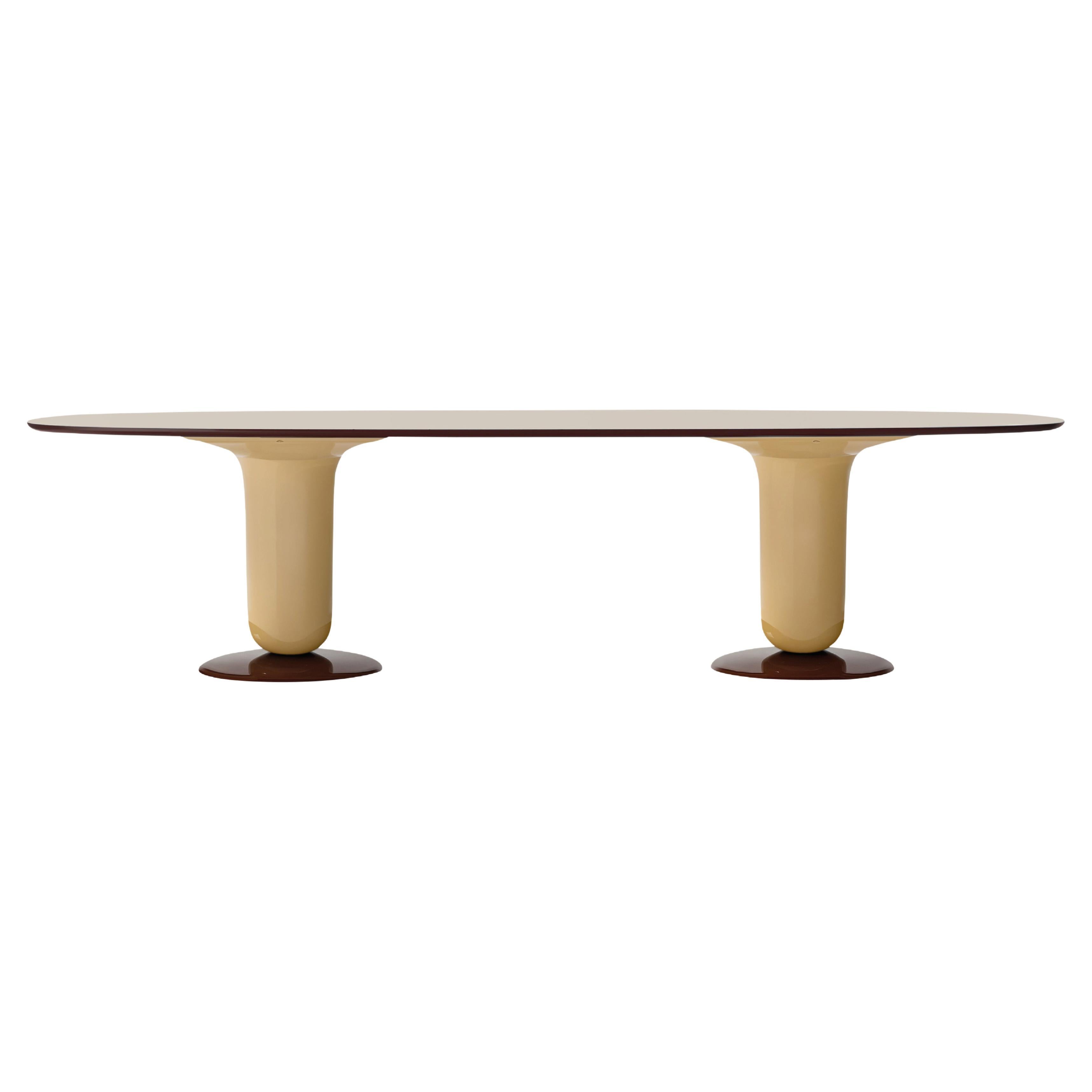 Contemporary Dining Table 'Explorer' by Jaime Hayon, 300 cm, Beige 