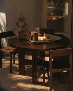 Mesa de comedor contemporánea "Farmhouse" by FRAMA, Roble oscuro, 120