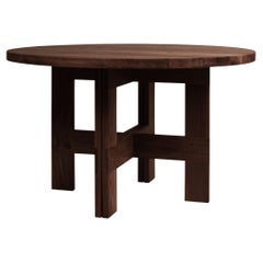 Contemporary Dining Table 'Farmhouse' by FRAMA, Dark Oak, 120 Contemporary Dining Table 'Farmhouse' by FRAMA, Dark Oak, 120