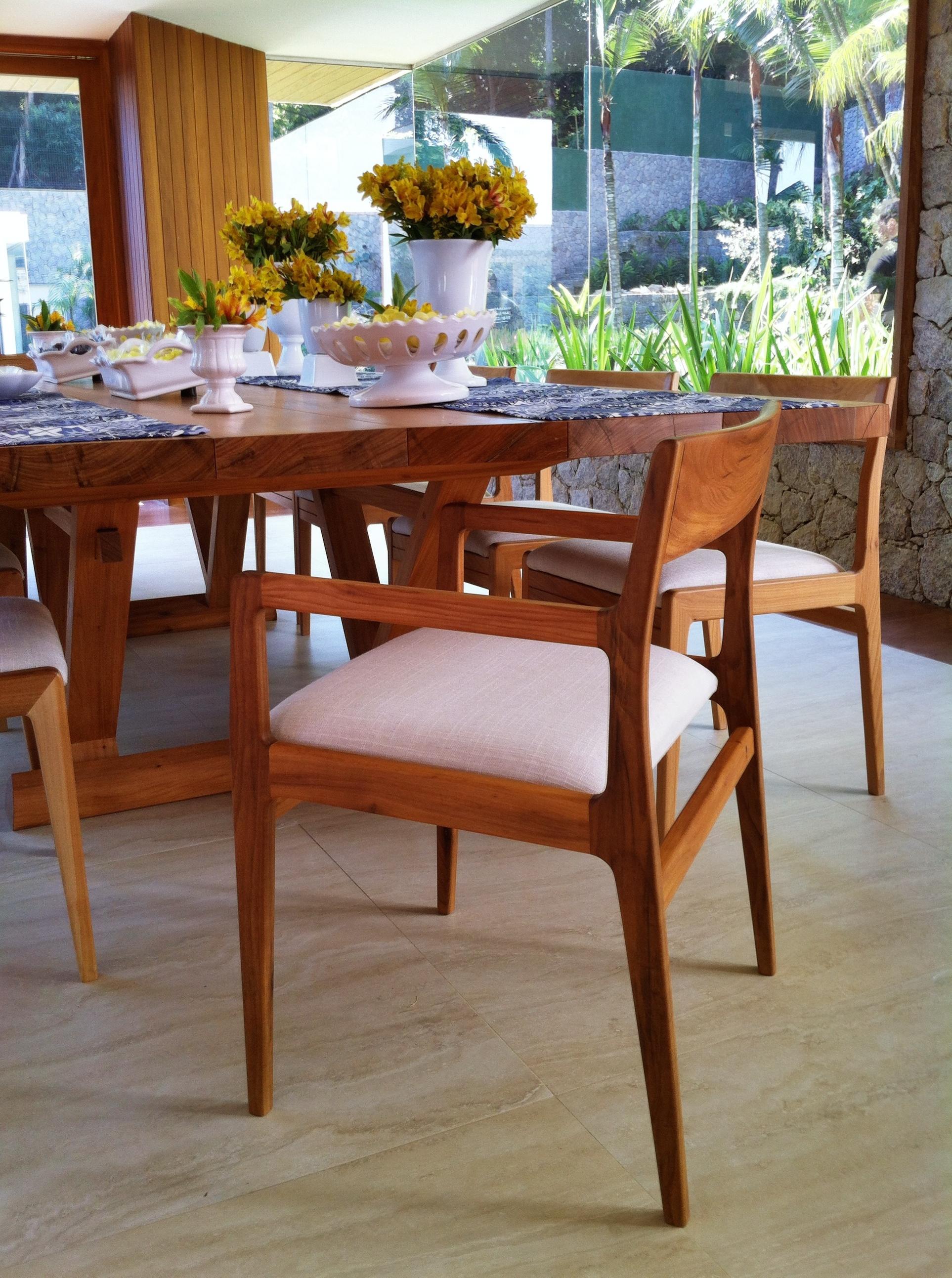 Table de salle à manger en bois dur brésilien de Ricardo Graham Ferreira Neuf - En vente à Nova Friburgo, RJ