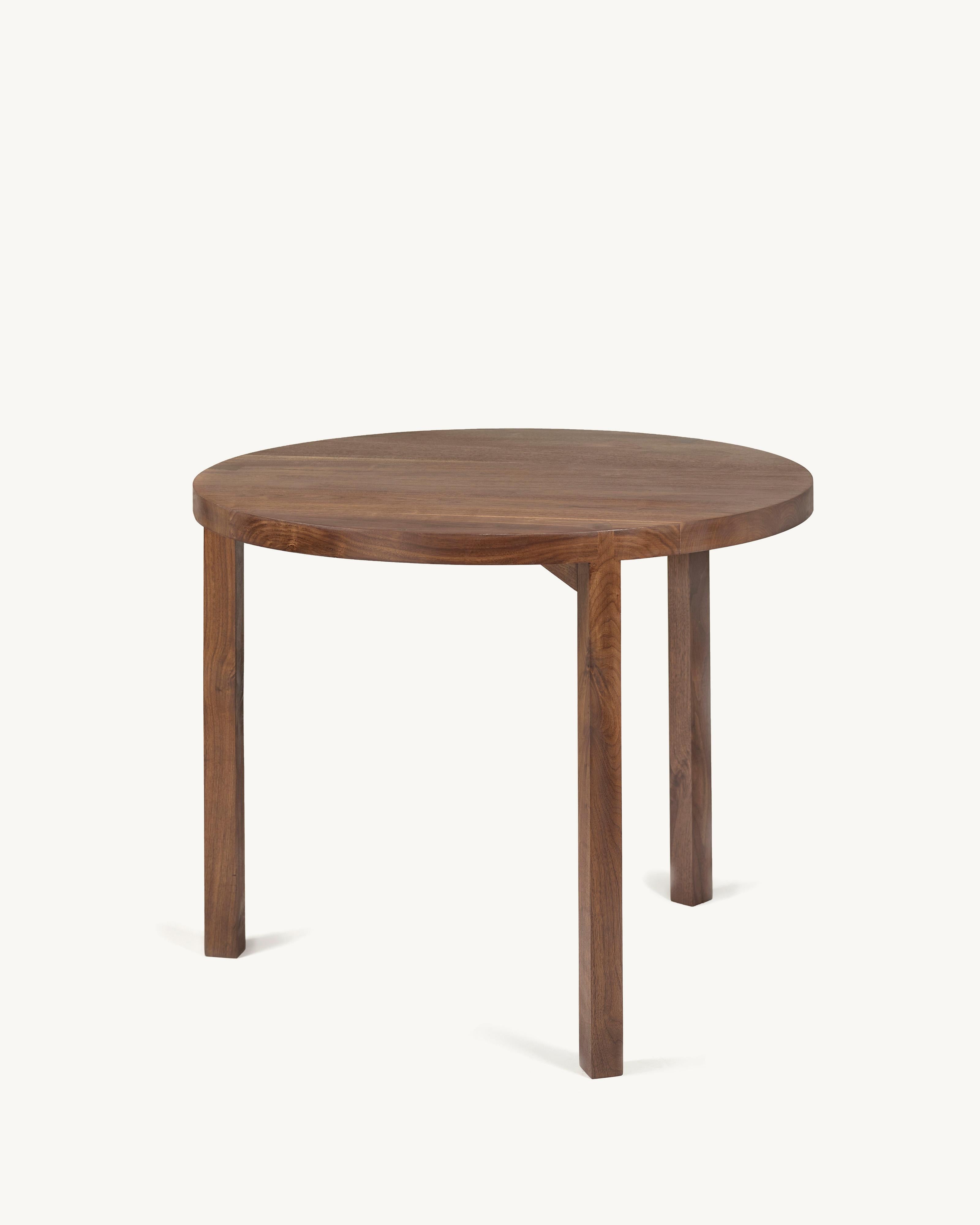 Contemporary Dining Table in Walnut 'Solid' by Atelier 365 x Valerie Objects For Sale 1
