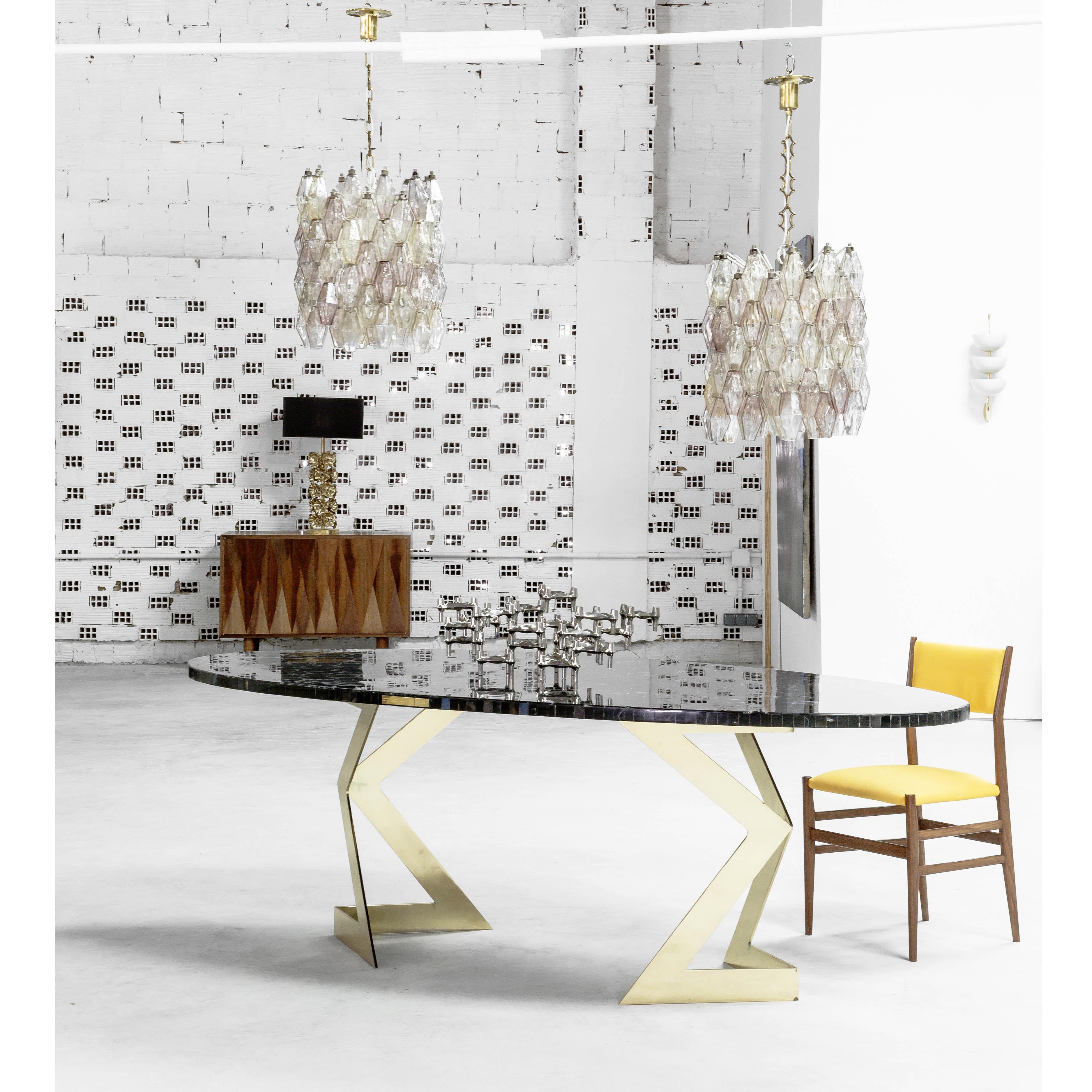 Table de salle à manger contemporaine en agates Design/One par I.A. Studio en vente 1