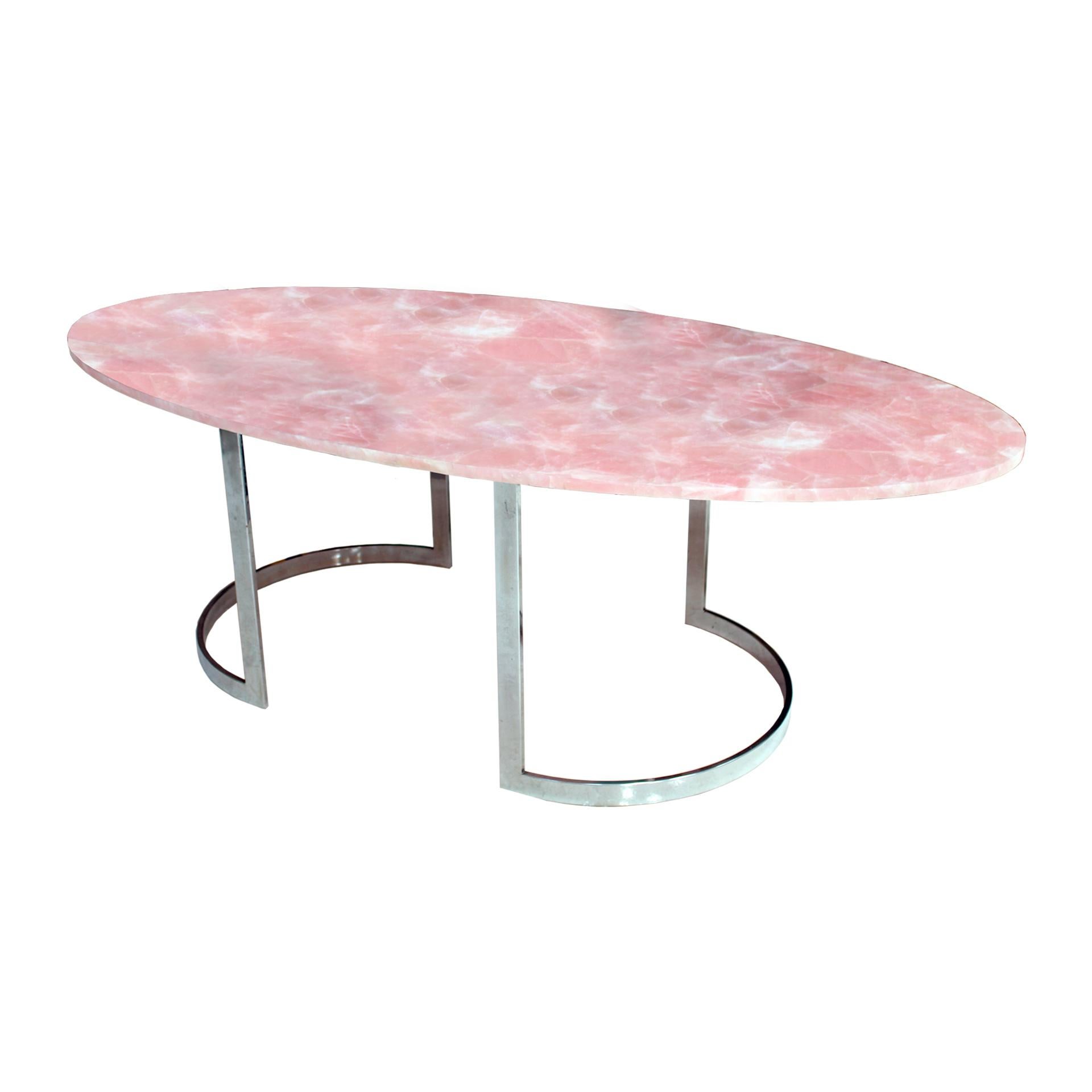 rose quartz dining table