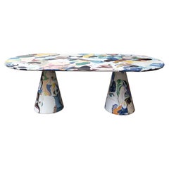 Contemporary Dining Table Meltingpot Double Base, Dirk Vander Kooij