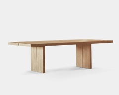 Mesa de comedor contemporánea "Murakami" by Obstacles, Roble macizo, Natural