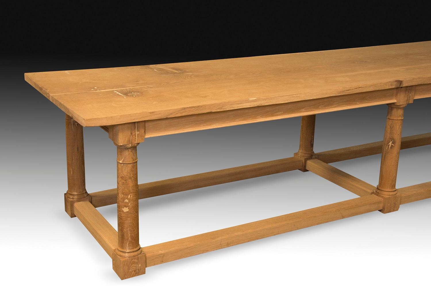 modern refectory table