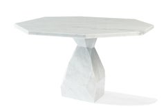 Modern Dining Table by Ginger & Jagger, Hand-Crafted Marble, Customizable