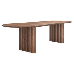 Contemporary Dining Table 'Plush' by Dk3, Oak or Walnut, 400