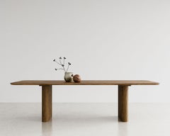 Contemporary Dining Table 'Plush' by Dk3, Smoked Oak or Walnut, 340, Rectangular