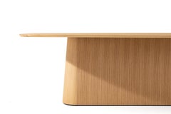 Contemporary Dining Table POV 465, Solid Oak or Walnut, 220