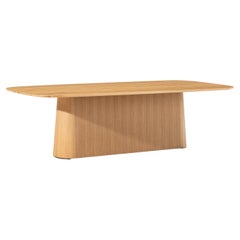 Contemporary Dining Table POV 466, Solid Oak or Walnut, 260