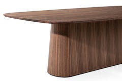 Contemporary Dining Table POV 467, Solid Oak or Walnut, 300