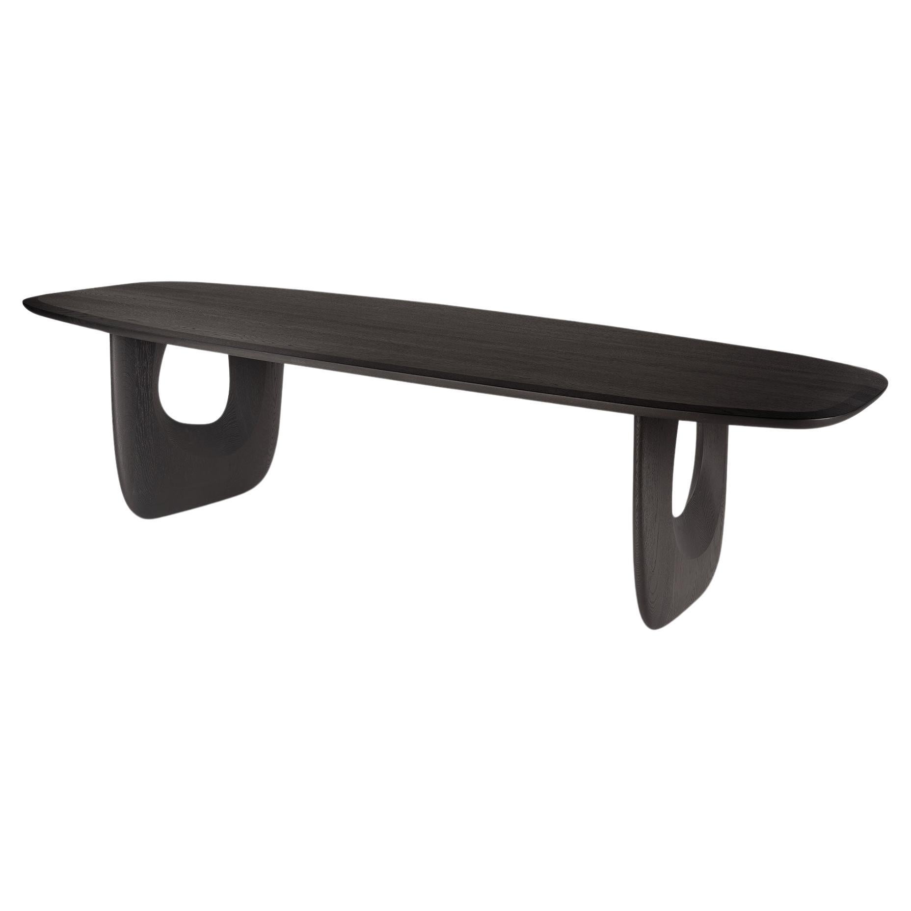 Table de salle à manger contemporaine 'Savignyplatz' par Man of Parts, Whiskey Oak, 360 cm en vente 9