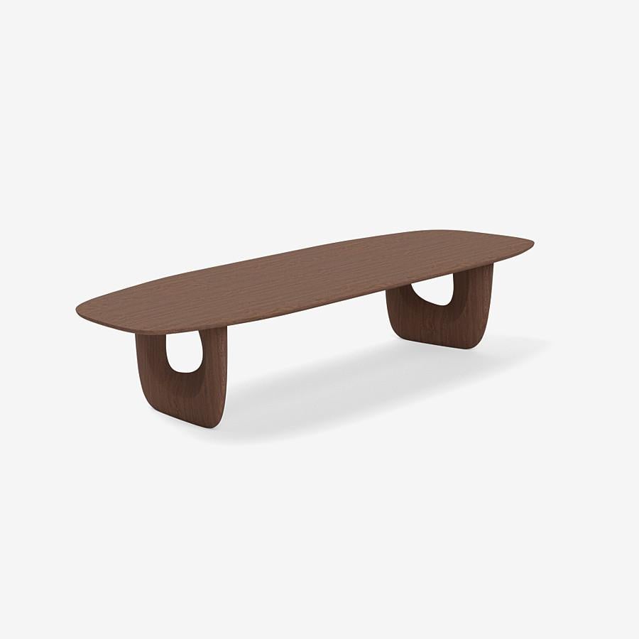 Organique Table de salle à manger contemporaine 'Savignyplatz' par Man of Parts, Whiskey Oak, 360 cm en vente