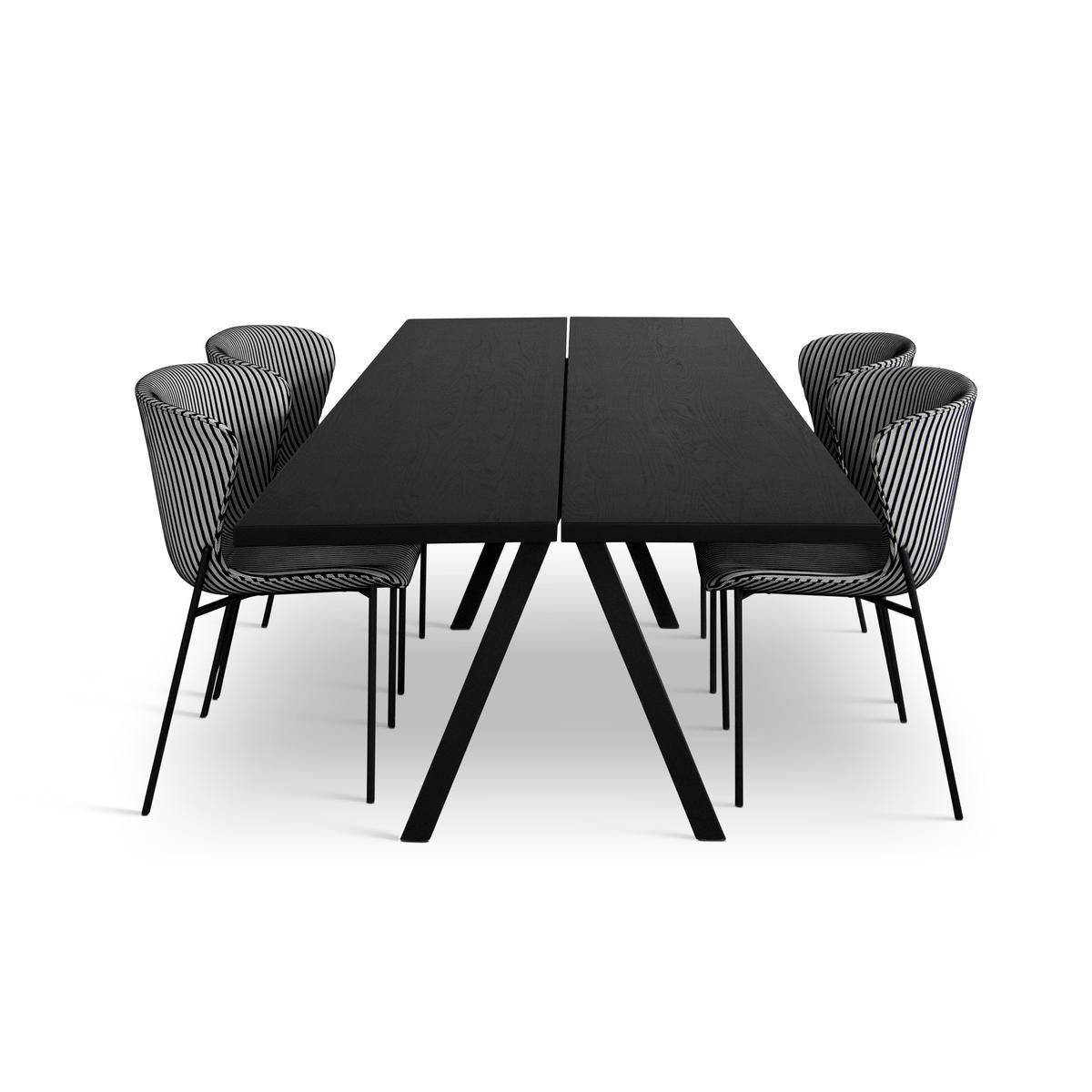 Contemporary Dining Table 'Saw' Wood, 200 'More Sizes, More Finishes' In New Condition For Sale In Paris, FR
