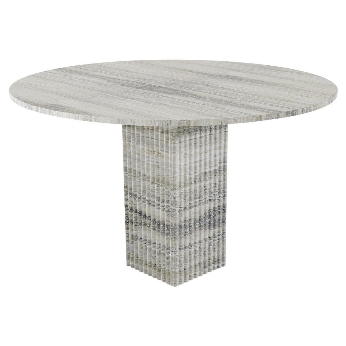Mesa de comedor contemporánea "SOHO" 140 by Norr11, Travertino gris